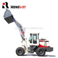 2ton payloader machine articulated mini wheel loader with 4.5m dumping height and big bucket