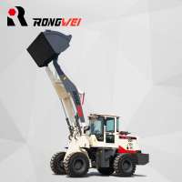 4.5m high dumping height 2 ton small wheel loader with bigger bucket  for loading grain or cotton for sale