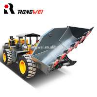 Underground loader mining equipment mining loader with side dumping bucket